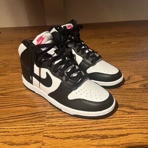 Black & White Nike Dunk High